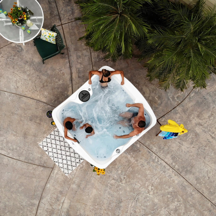Lifesmart Spas Leganza 230 Volt 6 Person 90 Jet Rectangle Hot Tub